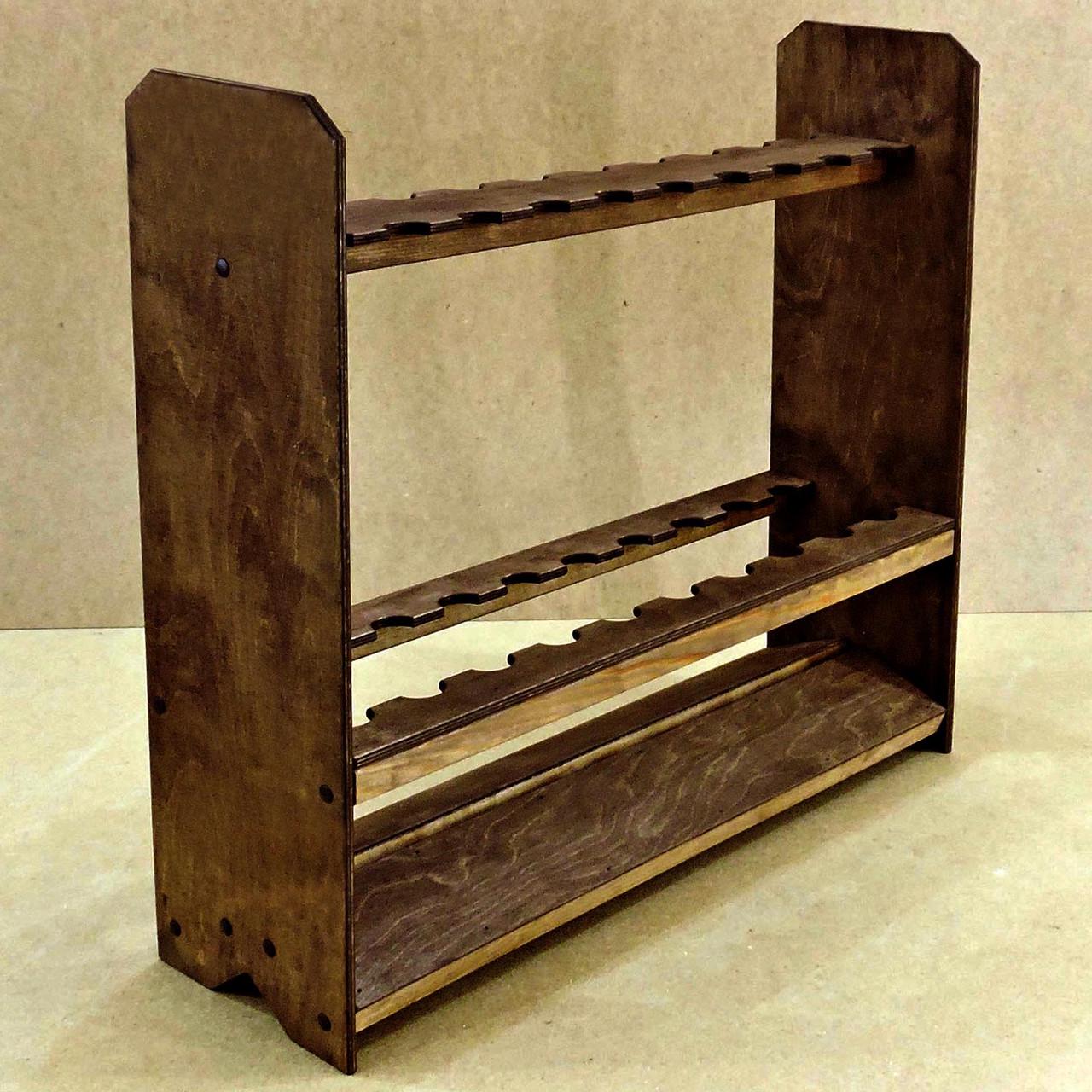 Органайзер для удочек из дерева Булухта Капучино (РЫБ-000709)