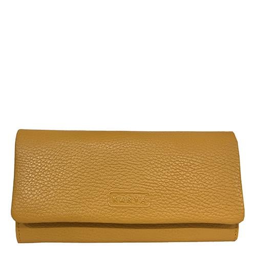 Кошелек женский из натуральной кожи Karya 2014-56 Желтый (2026754260)
