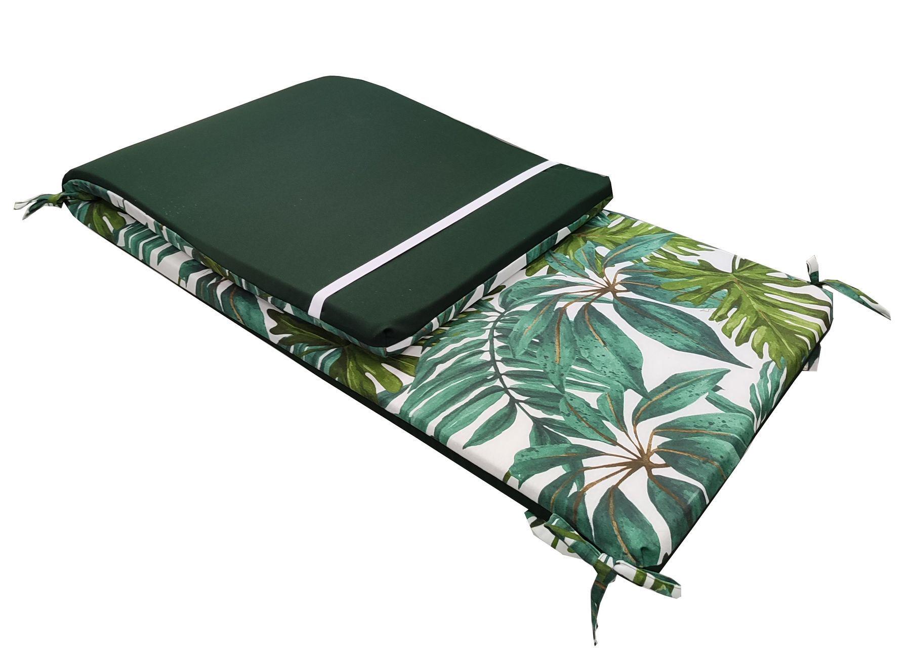 Матрац для шезлонга eGarden KIMO VERDE 195x58x4 см (5879) - фото 2 Матрац для шезлонга eGarden KIMO VERDE 195x58x4 см (5879) - фото 2