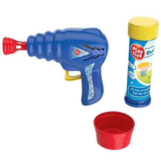 Детский пистолет для мыльных пузырей Playtive Bubble Gun механический 4 пр. Blue (3_08323)