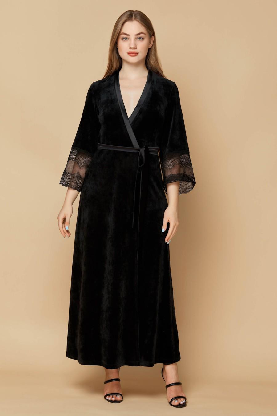 Халат Anabel Arto р. 46 L Черный (36303/76605)