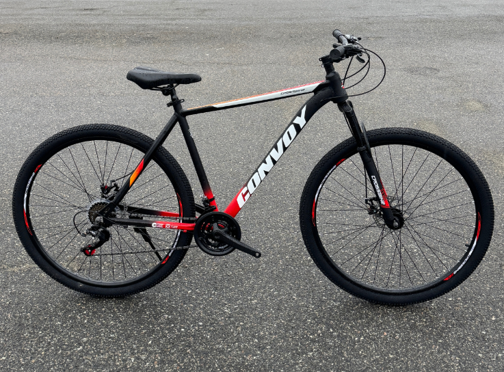 Велосипед CrossBike 29" Convoy 2025 Рама 21" Black/Red