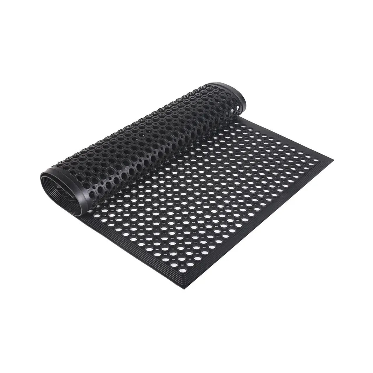 Коврик сота резиновый грязезащитный 5 кг 90х60х1,2 см Черный (9060125)