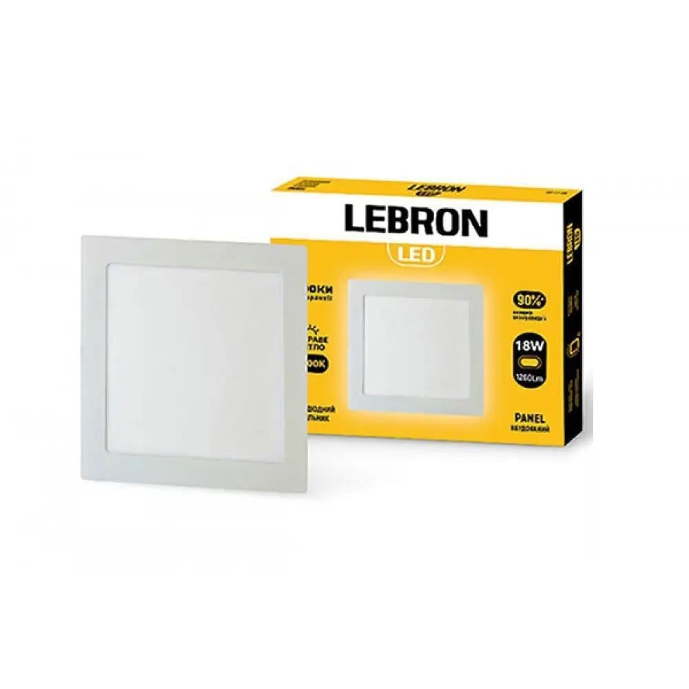 LED-светильник врезной Lebron L-PS-1841 встроенный с блоком питания 18W 4100K (28687813)