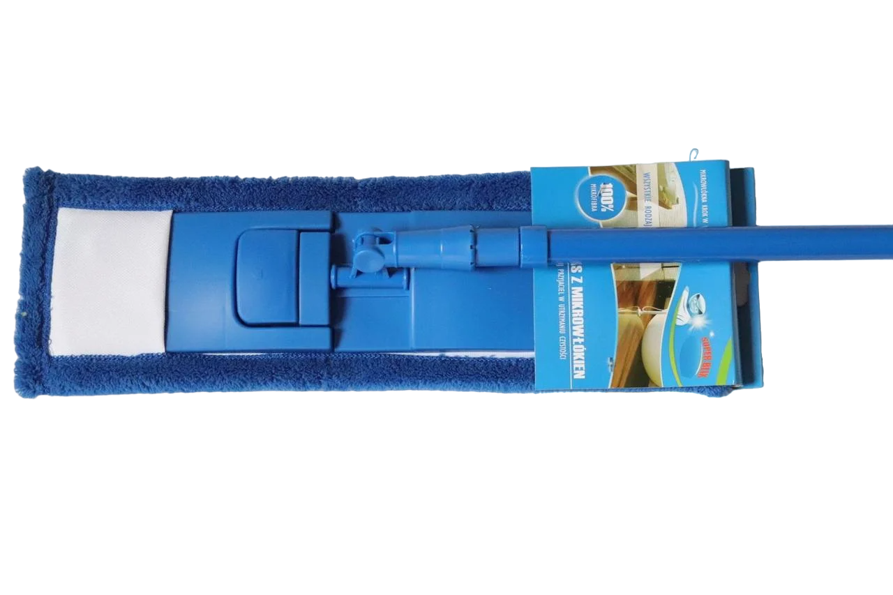 Швабра для пола стен потолка выдвижная с телескопической ручкой 40х10 см Синий (510 Vin)