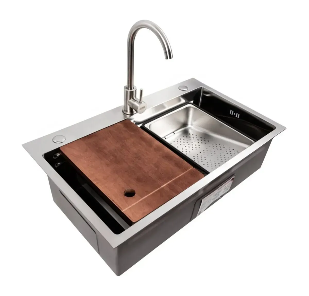 Мойка для кухни из нержавеющей стали Valeso Handmade CM B Workstation 75x46 см (36693006)