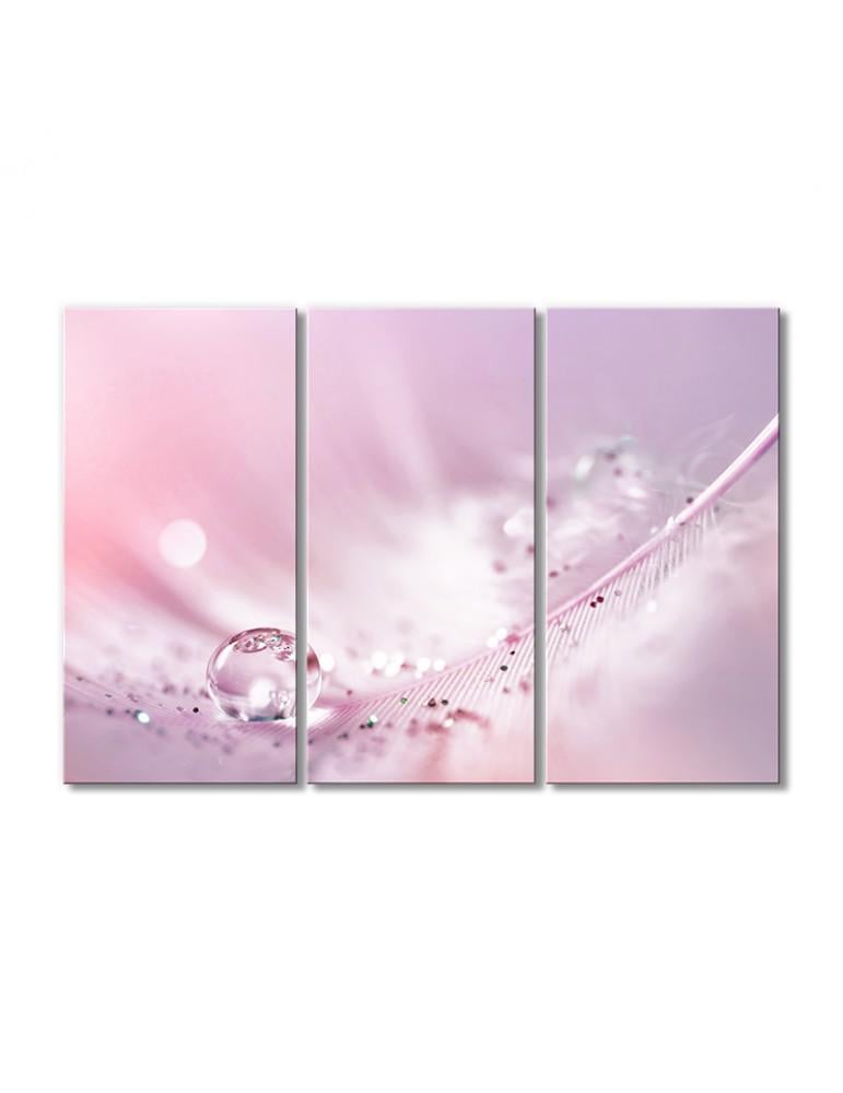Картина модульная Розовая фантазия 3 модуля 60x90 см
