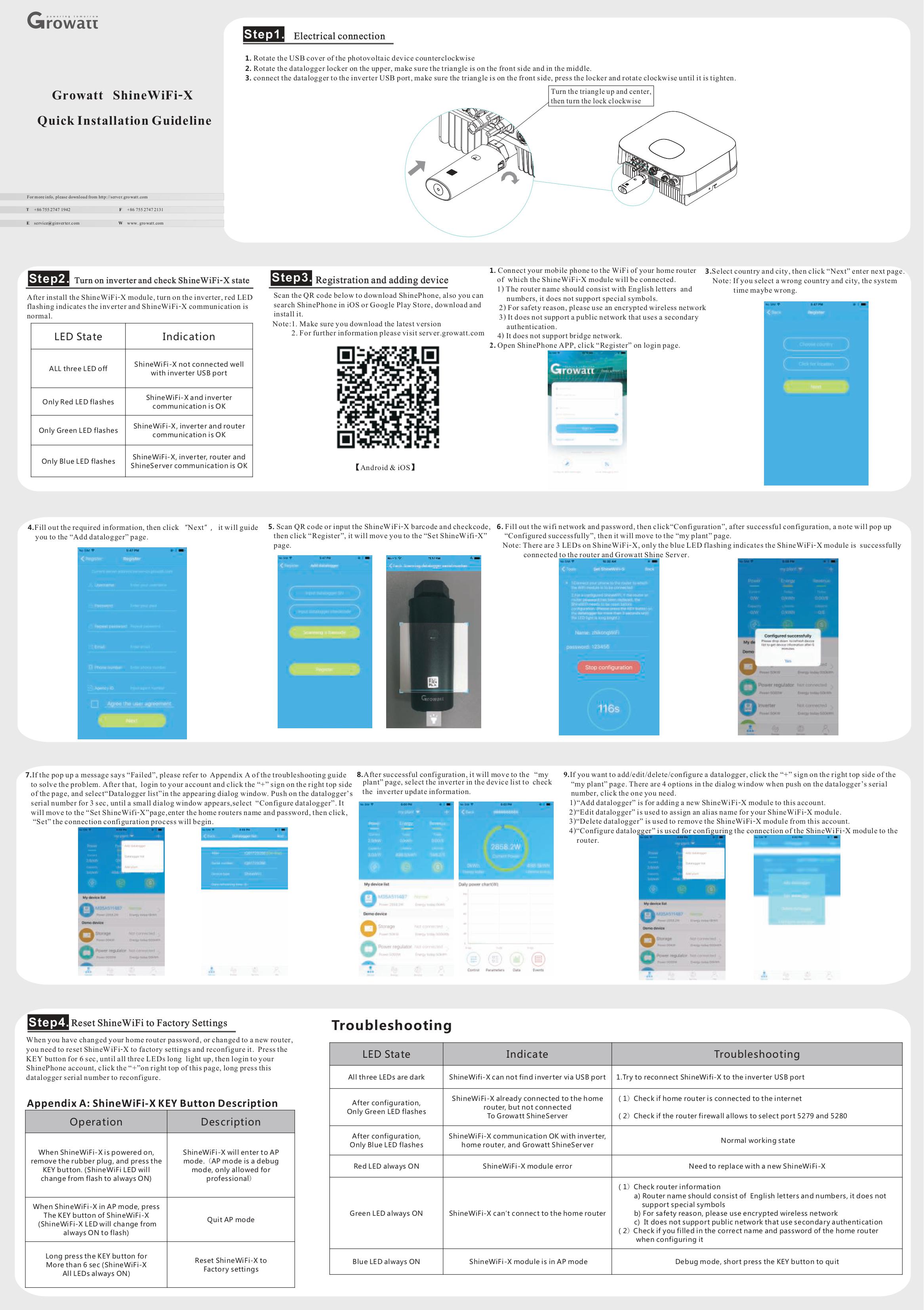 Модуль мониторинга и управления для инверторов Growatt Shine WiFi-X с поддержкой Wi-Fi 4G и LAN-соединений (0bc9aad1) - фото 3 Модуль мониторинга и управления для инверторов Growatt Shine WiFi-X с поддержкой Wi-Fi 4G и LAN-соединений (0bc9aad1) - фото 3