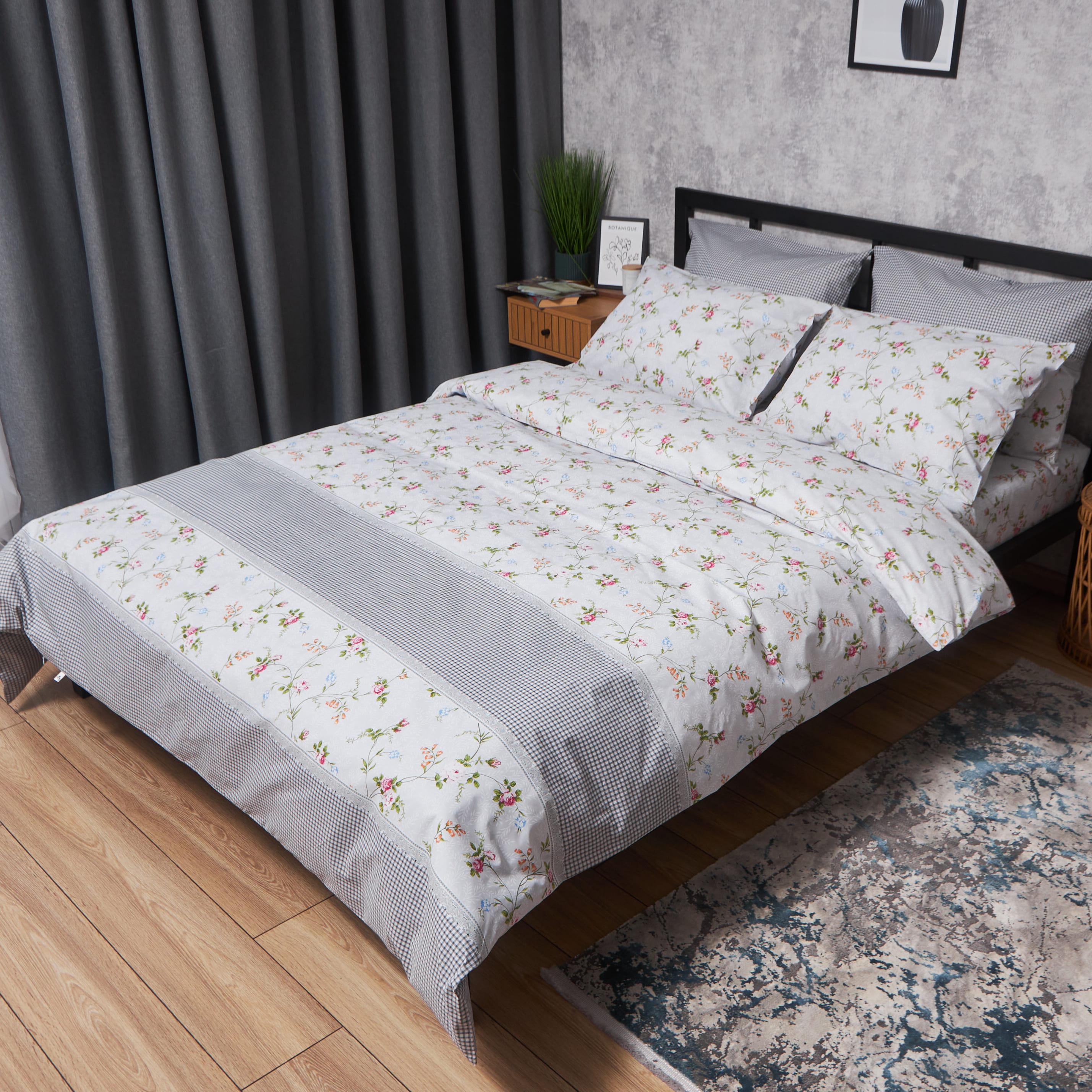 Пододеяльник Moon&Star Gold Люкс Romantic Bloom бязь полуторный евро 160x220 см (MS-870000716)