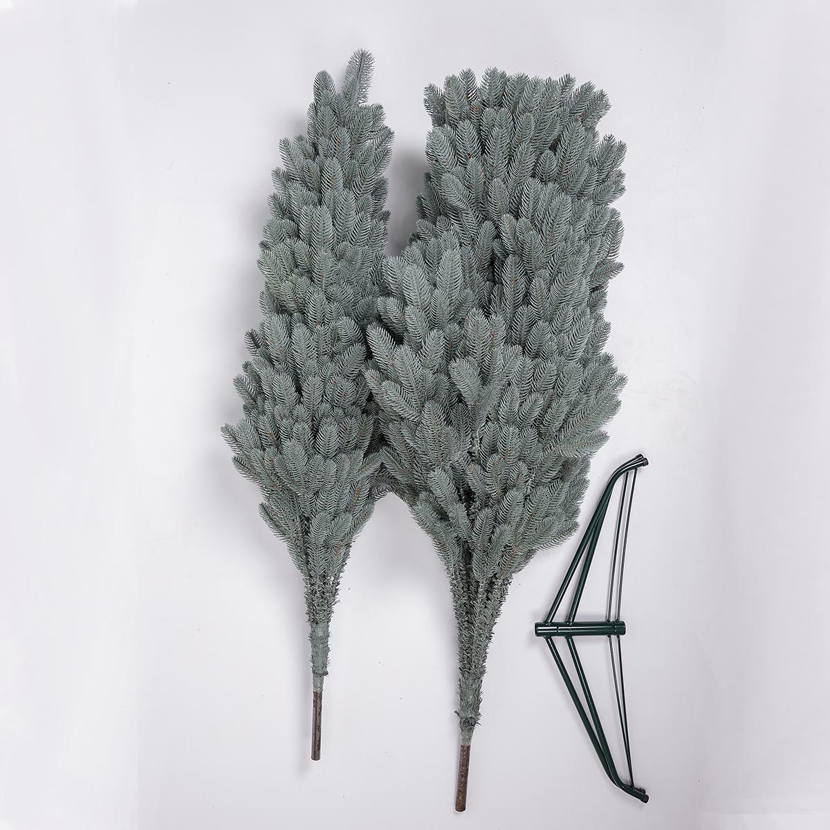 Штучна ялинка лита Буковельська V24 з металевою підставкою 2,30 м Блакитний (NYT15026) - фото 6