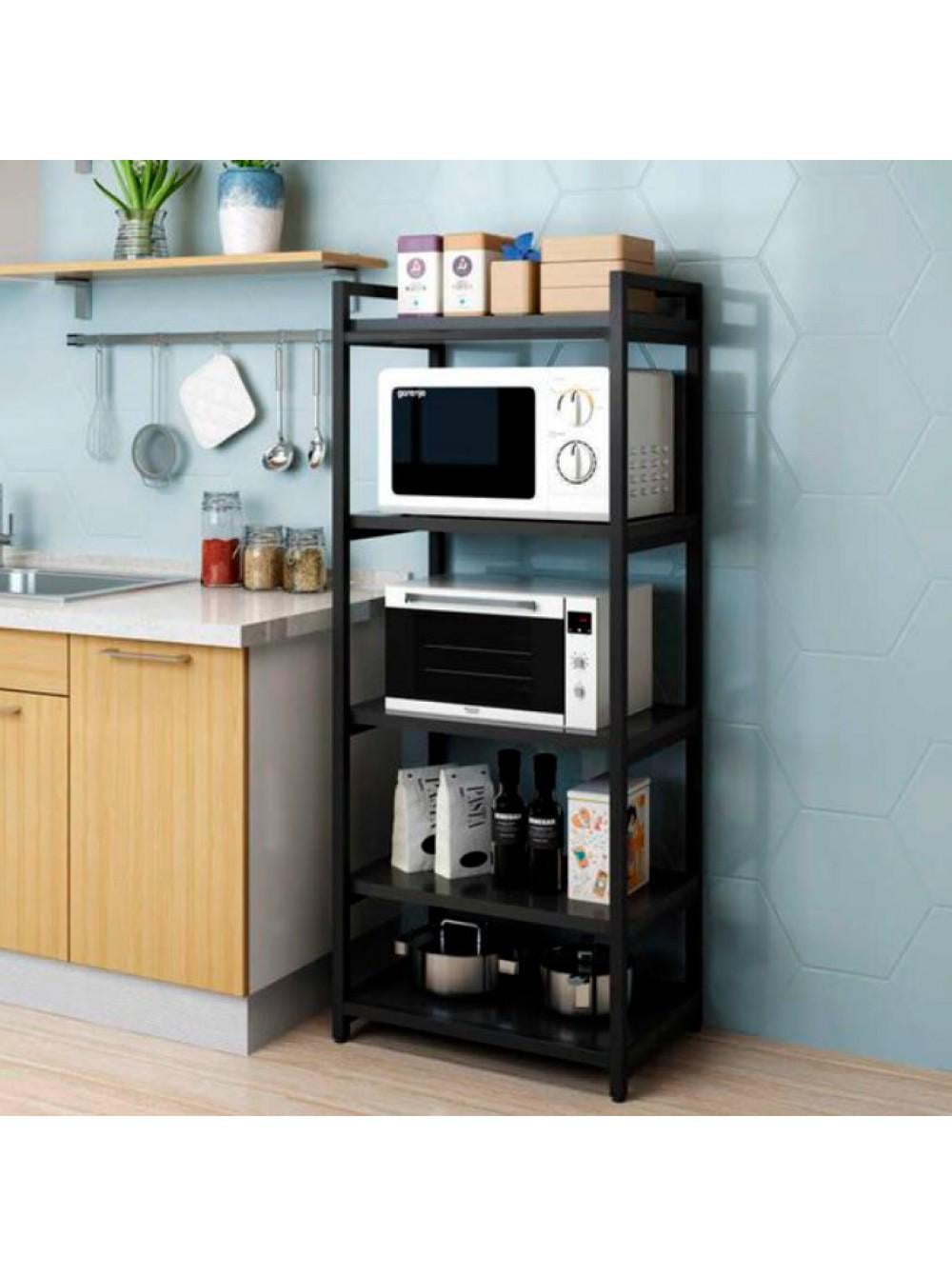 Стеллаж кухонный MSM в стиле Loft Черный (700-86)