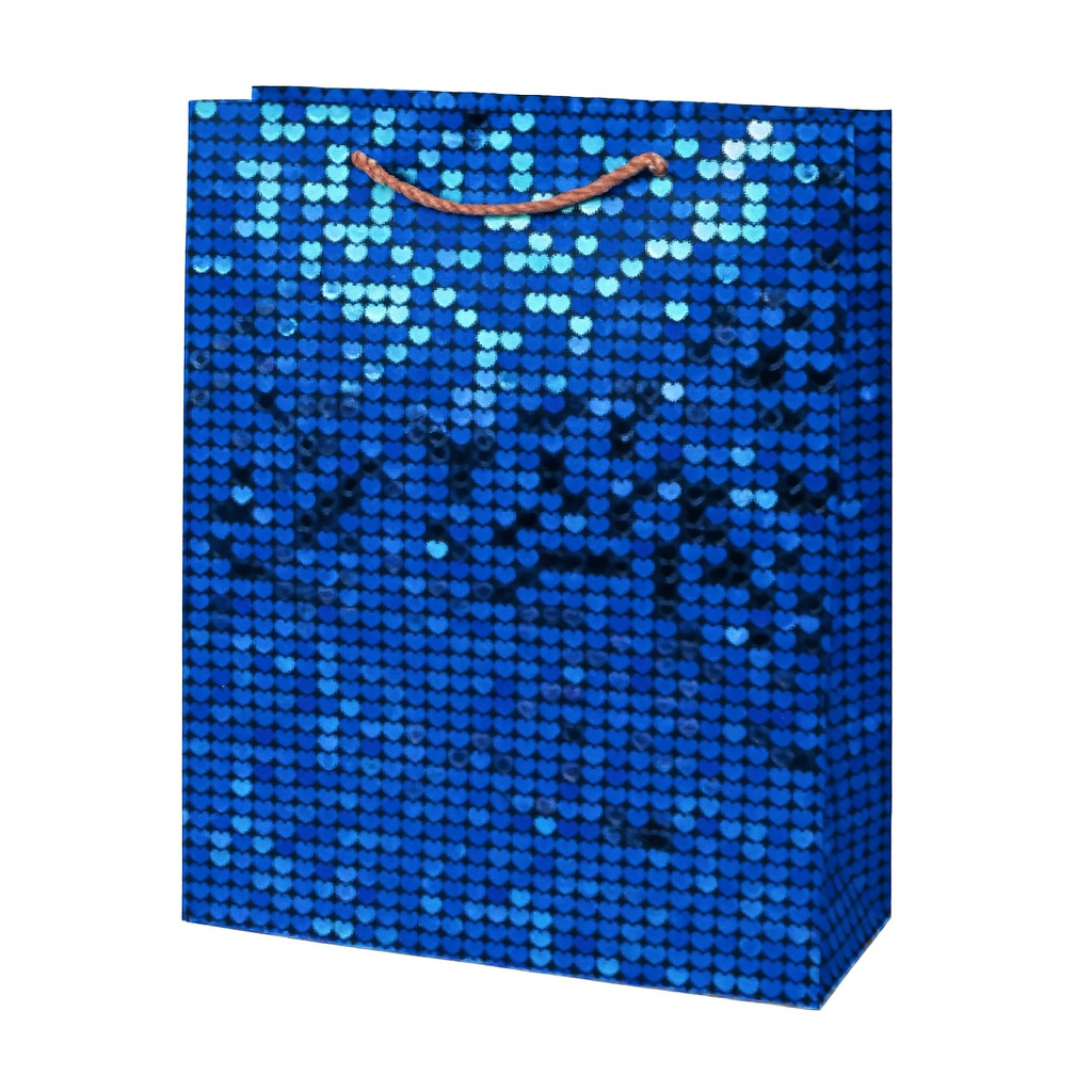 Подарочный пакет Glitter R98352-S 18х23х10 см Синий (31980626)