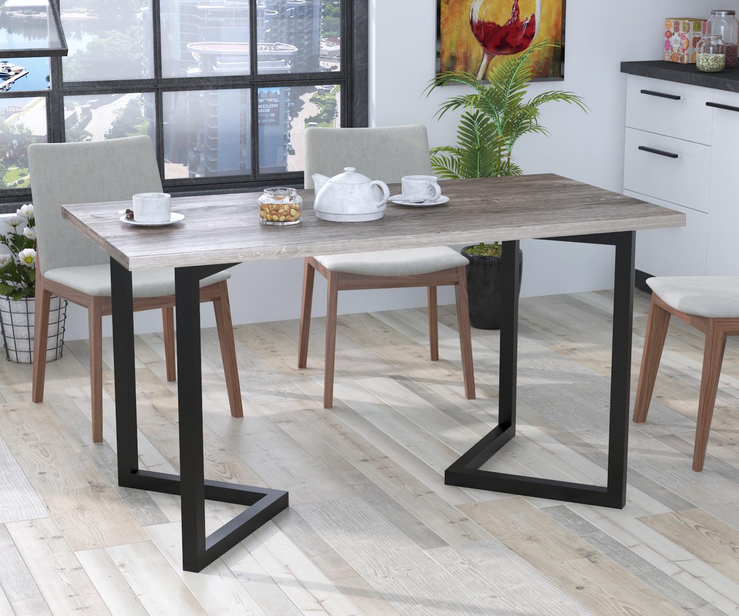 Стол обеденный Loft Design Эхо 137-70 Дуб Палена