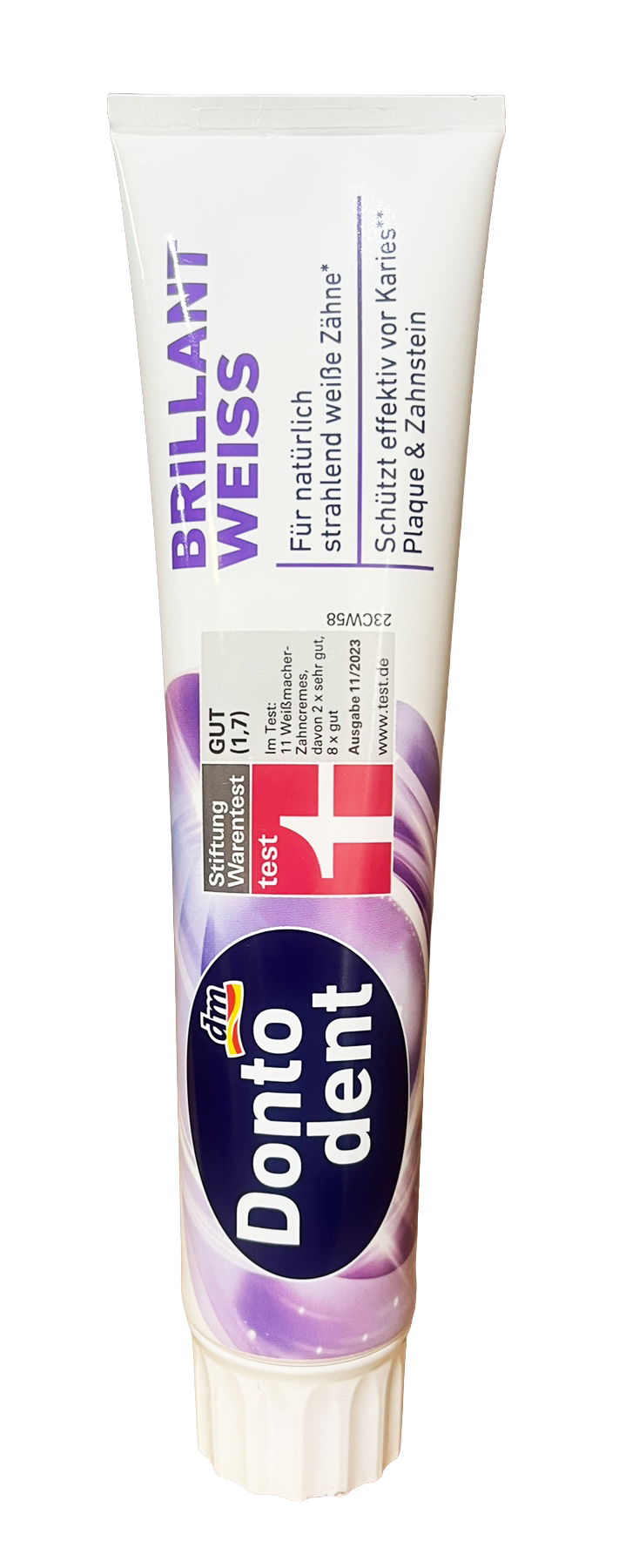 Зубная паста Dontodent Brillant Weiss для естественной белизны зубов 125 мл (133345)