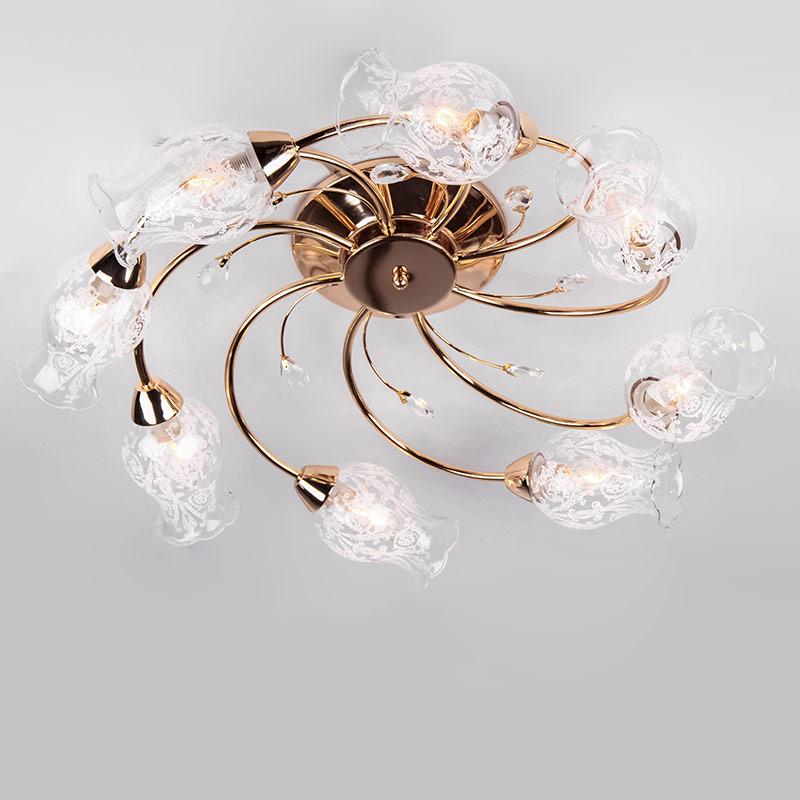 Люстра потолочная Light House ES-16013/8 Золотой Люстра потолочная Light House ES-16013/8 Золотой