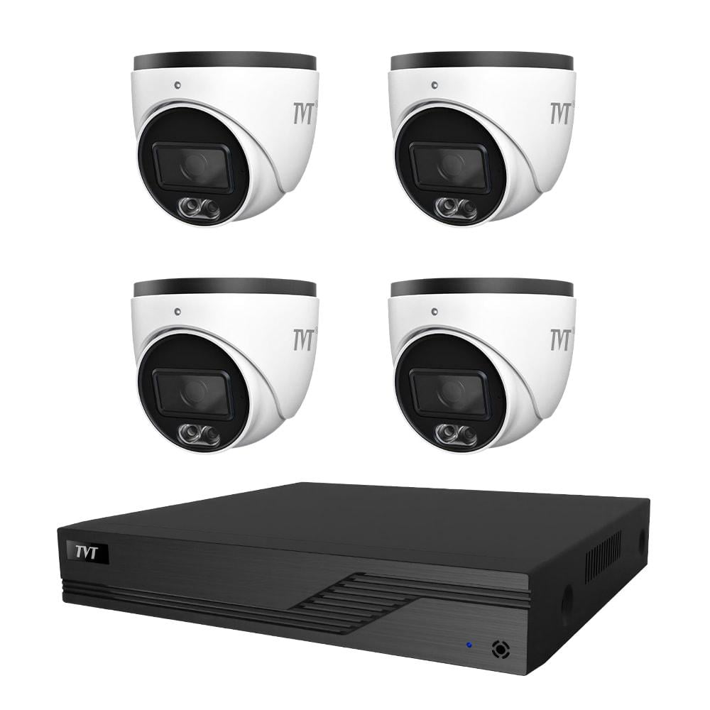 Комплект видеонаблюдения TVT IP-Video Kit T на 4 камеры 4 Mp (77-00328-5) - фото 1