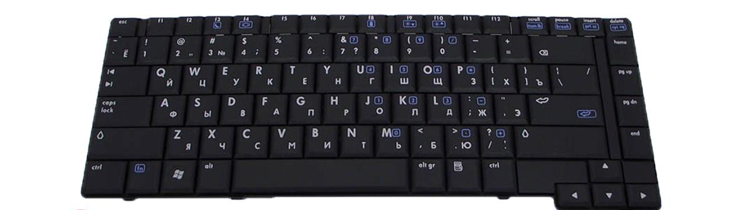 Клавиатура для ноутбука HP Compaq 6710 матовая (443811-251)