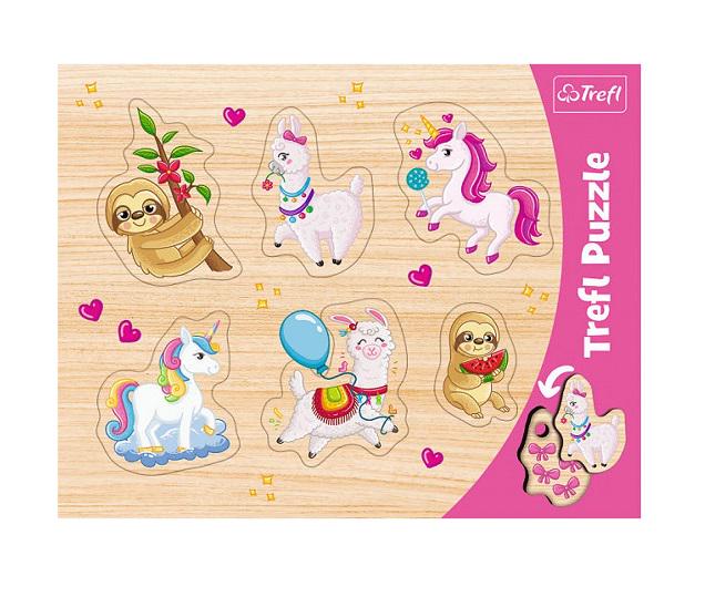 Пазлы Trefl Единорог Лама и Ленивец 31311 (2000903276241)