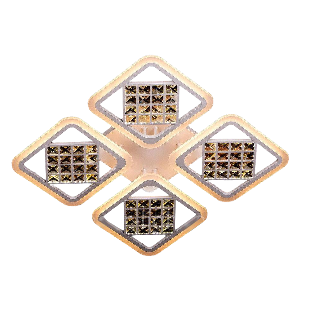 Люстра LED Свет SL-0555/4B WT dimmer з пультом Білий
