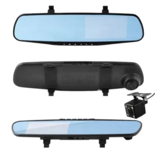 Дзеркало відеореєстратор із камерою заднього вигляду DVR (1433EH) - фото 5
