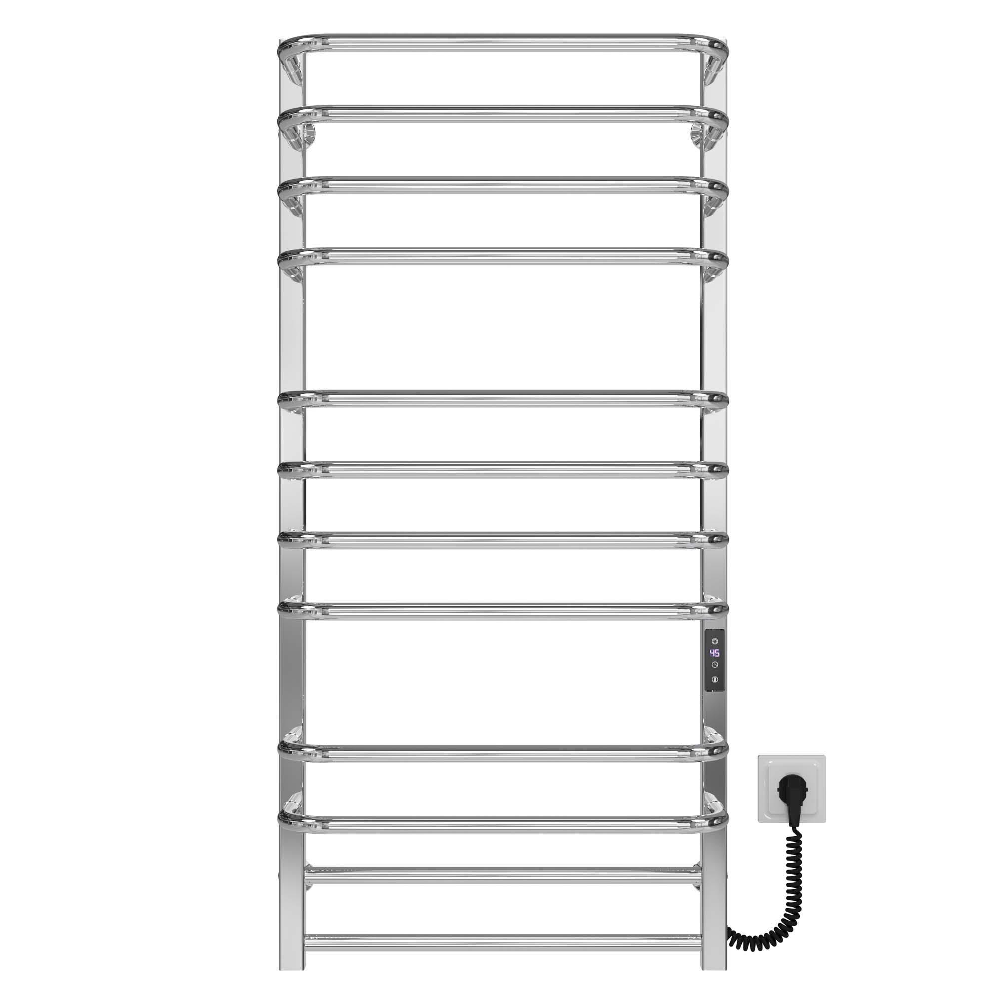 Полотенцесушитель электрический Deffi Lux П12 JD04 правое подключение нержавеющая сталь 500х1100 мм Хром (A.LU.110.50.12.E.C.R.2)