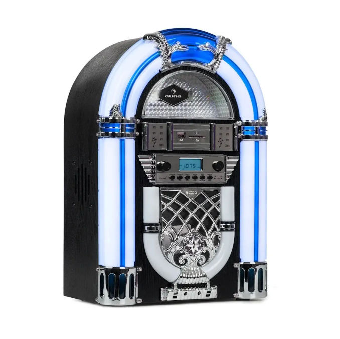 Стереосистема/музыкальный центр Auna Arizona DAB+/USB/DAB+/FM-радио с подсветкой (10038371)