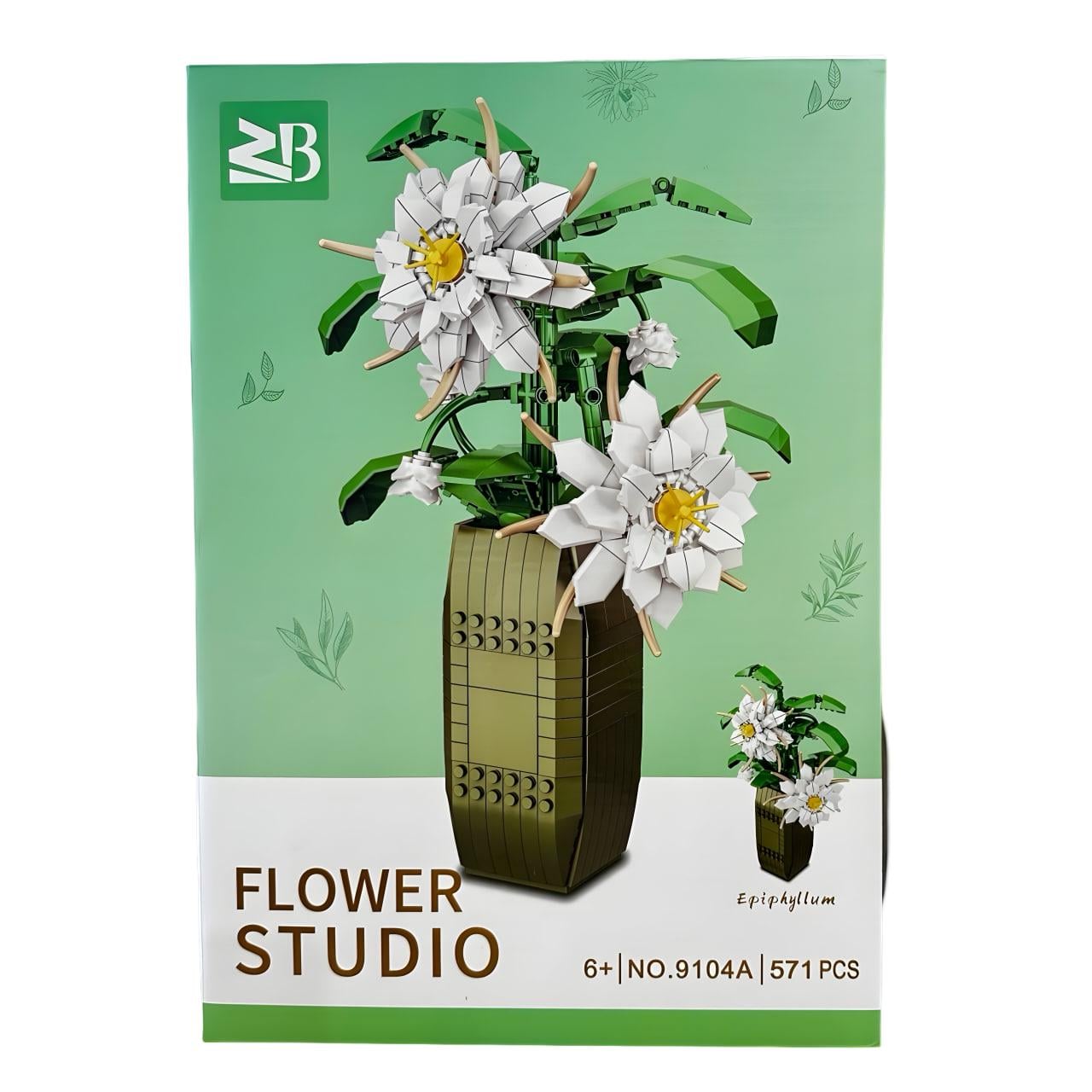 ᐉ Конструктор Flower Studio Эпифиллум в вазе 571 деталь (9104A