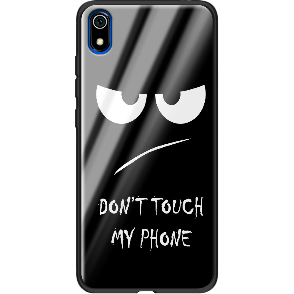 Чехол Boxface Xiaomi Redmi 7A Don't Touch my Phone Черный силикон со стеклом (37400-up535-37746)