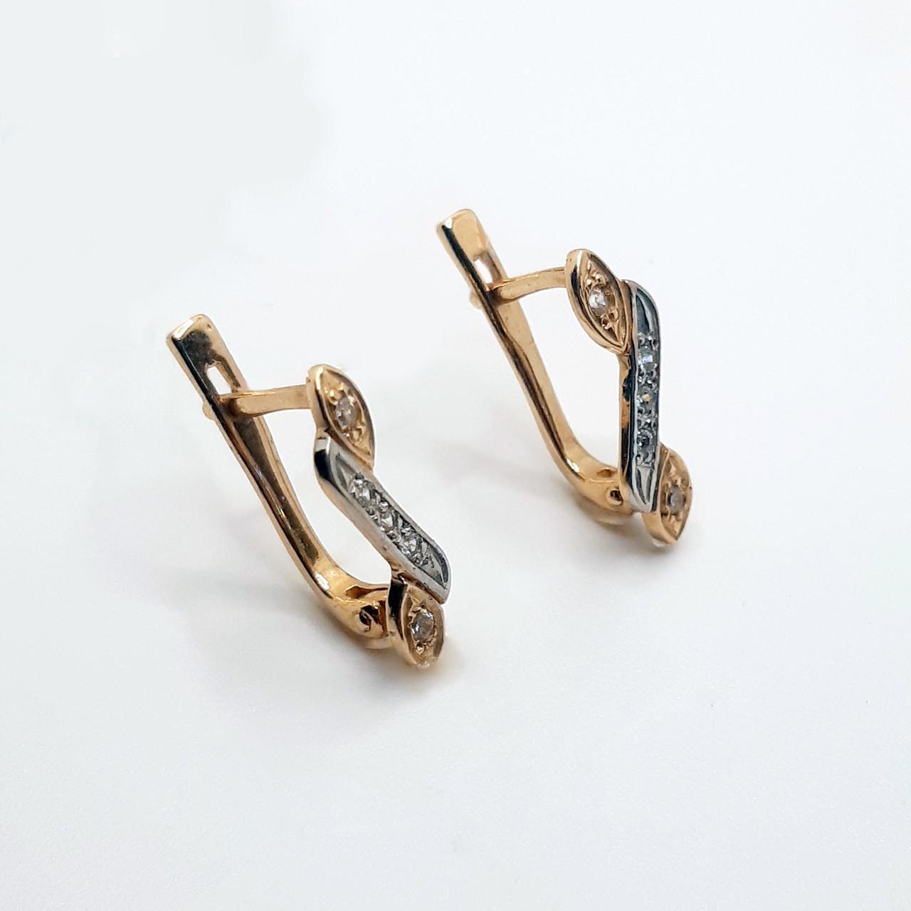 Серьги золото 585° 2,33 г (с03885)