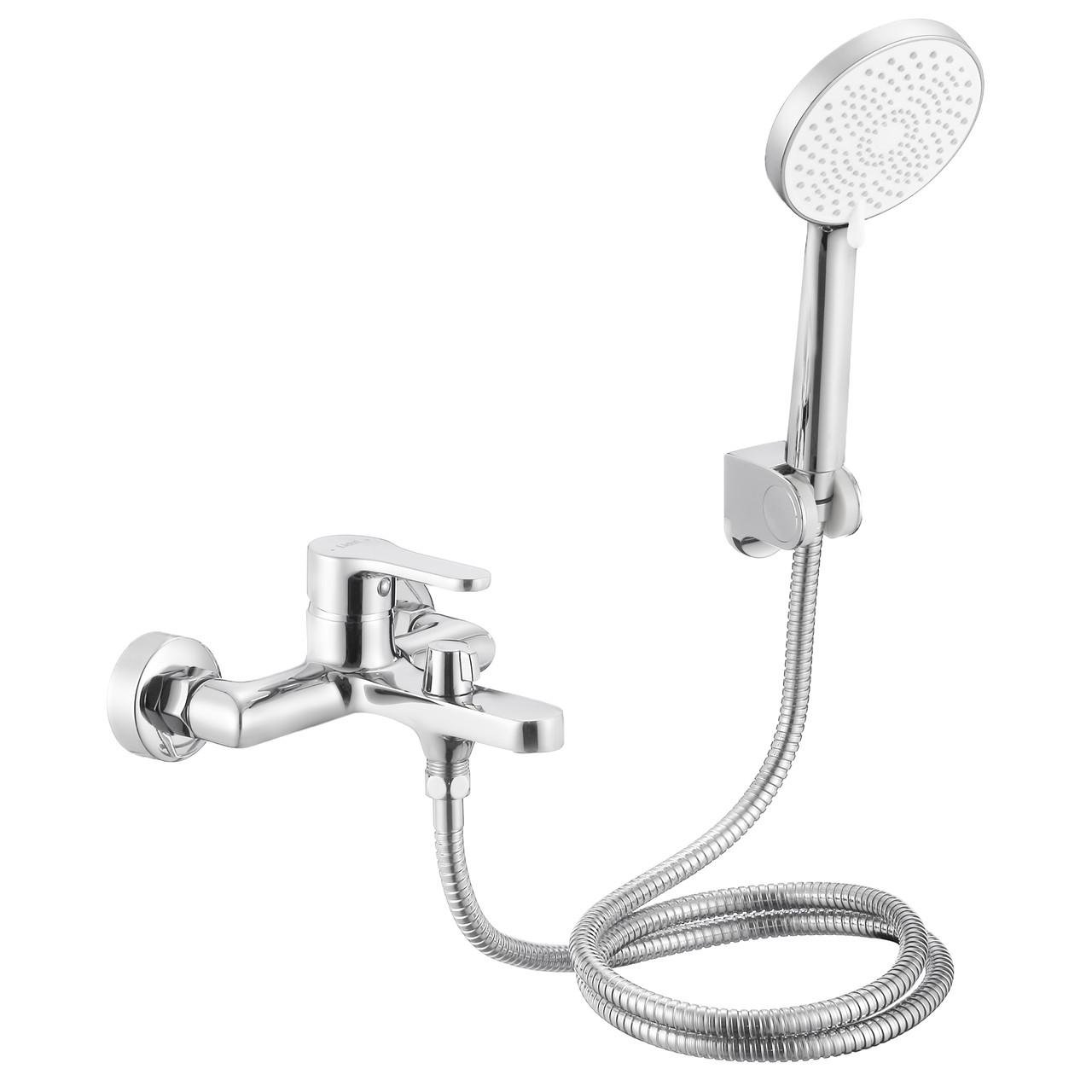 Смеситель для ванной Lidz Astra 006 с душевым гарнитуром k35 Chrome (LDAST006CRM48087)