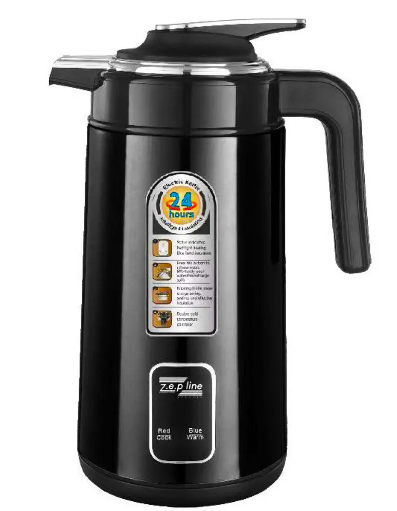 Термос Zepline ZP-106 с индикатором температуры 3 л Черный (25346651)