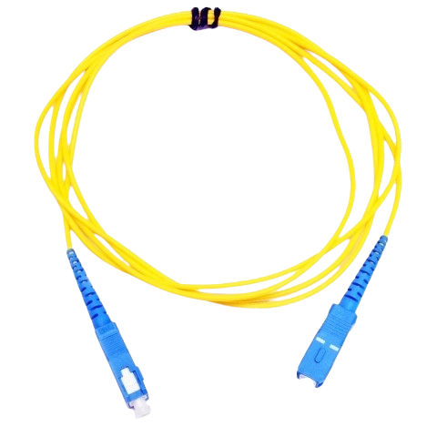 Патч-корд оптичний CMS SC/UPC-SC/UPC SM 3 м Simplex Slim оболонка LSZH Жовтий (33088143)