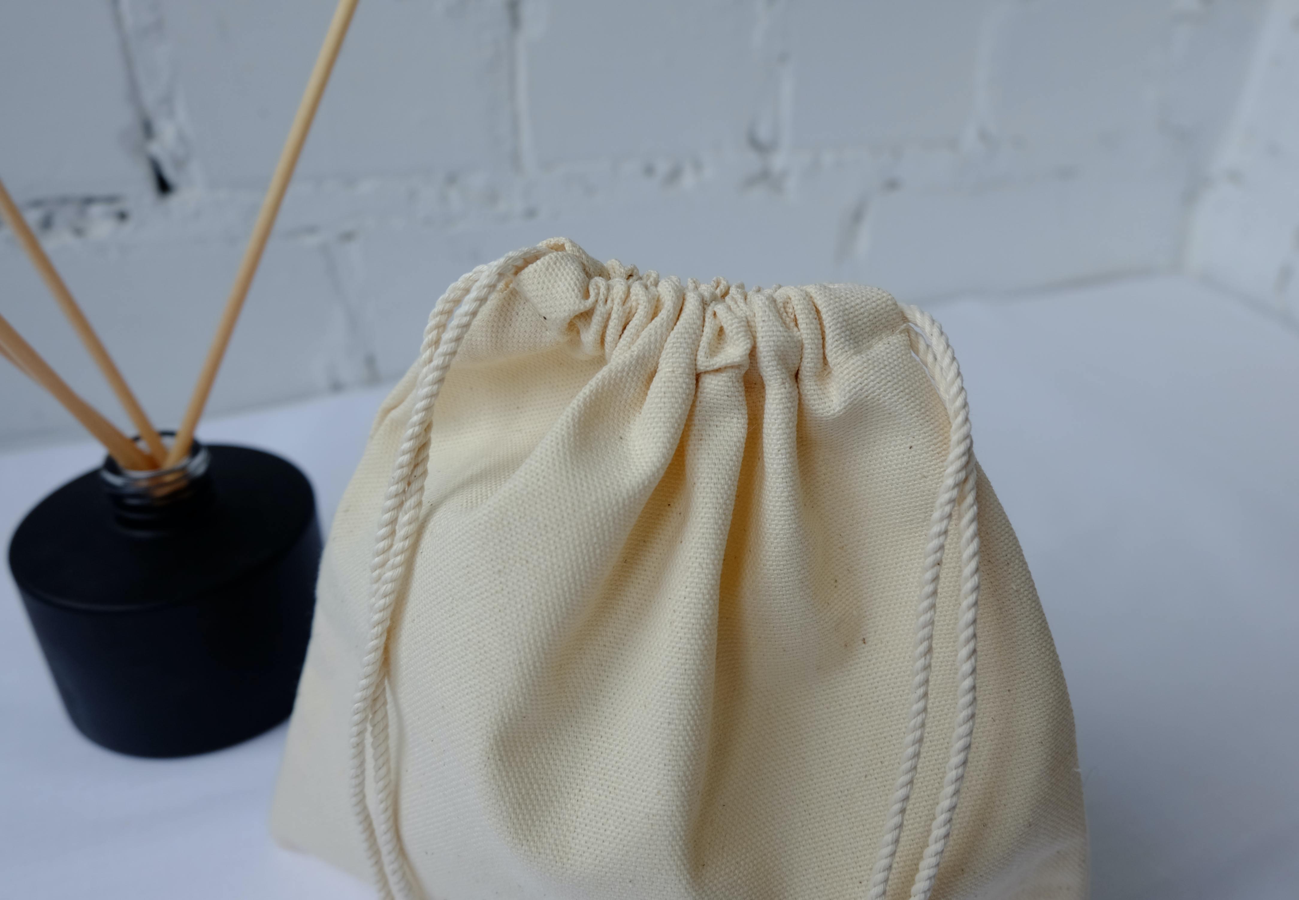 Мішок текстильний для зберігання та пакування 20х20 см Бежевий (29186773) - фото 3