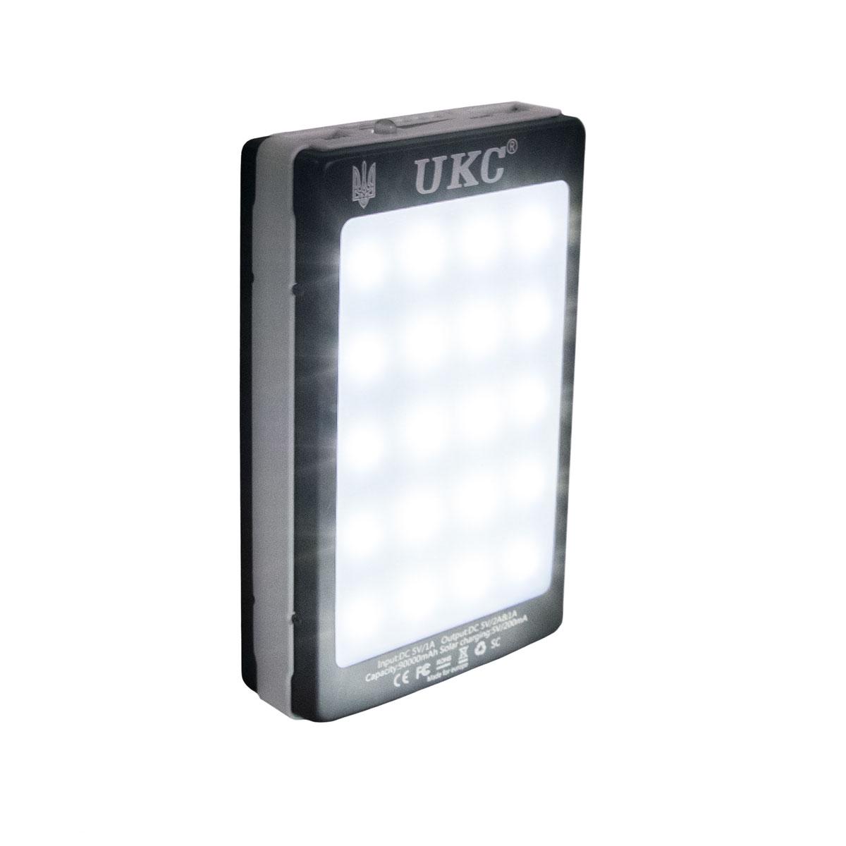 Павербанк солнечная батарея UKC Solar 90000 с УФ-фонарем (1001923-Black-0) - фото 4