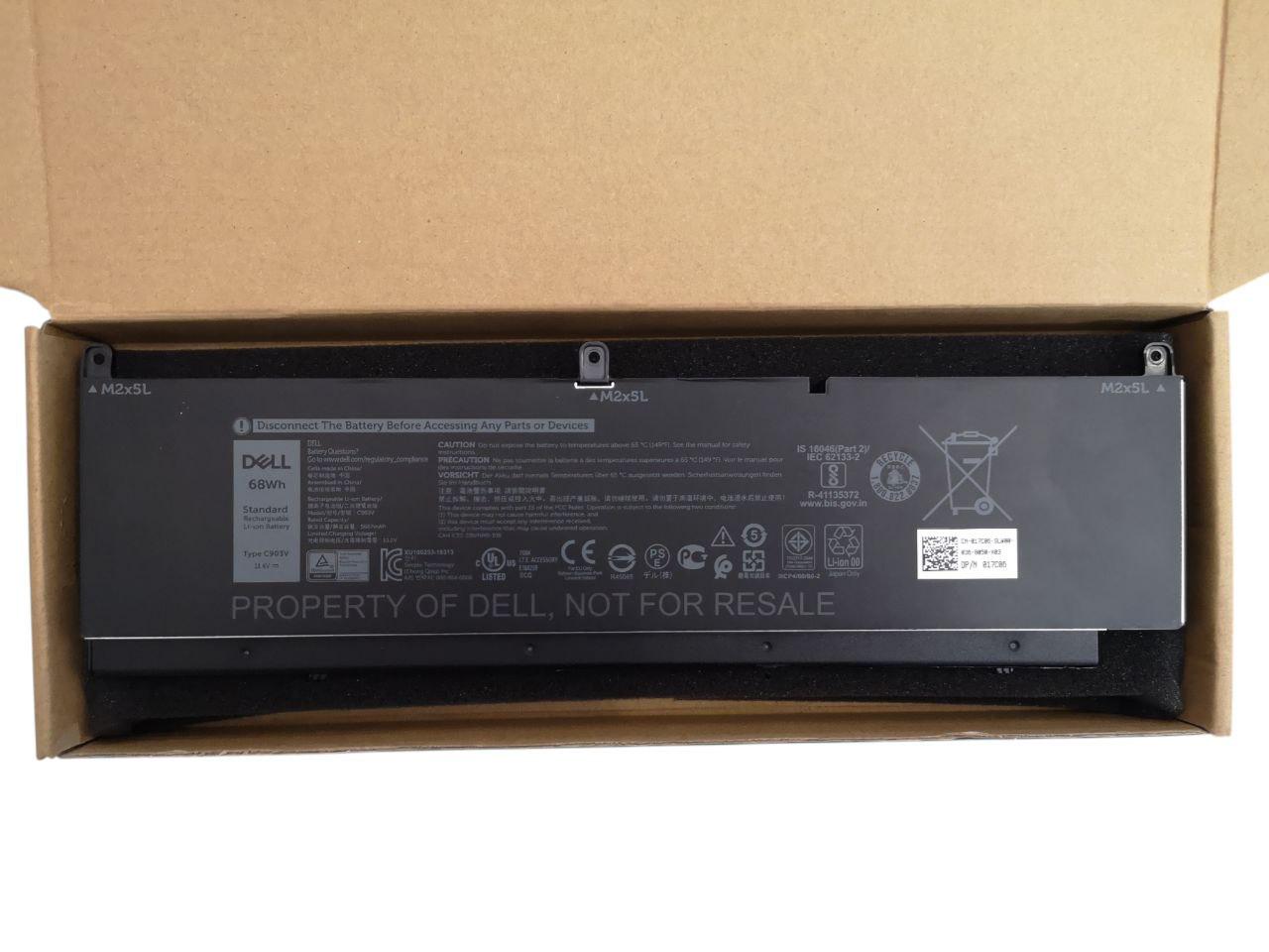 Аккумулятор для DELL Precision G5FJ8/68ND3/CR72X/J0VN/PKWVM/C903V 5667 mAh 68Wh (000012978)