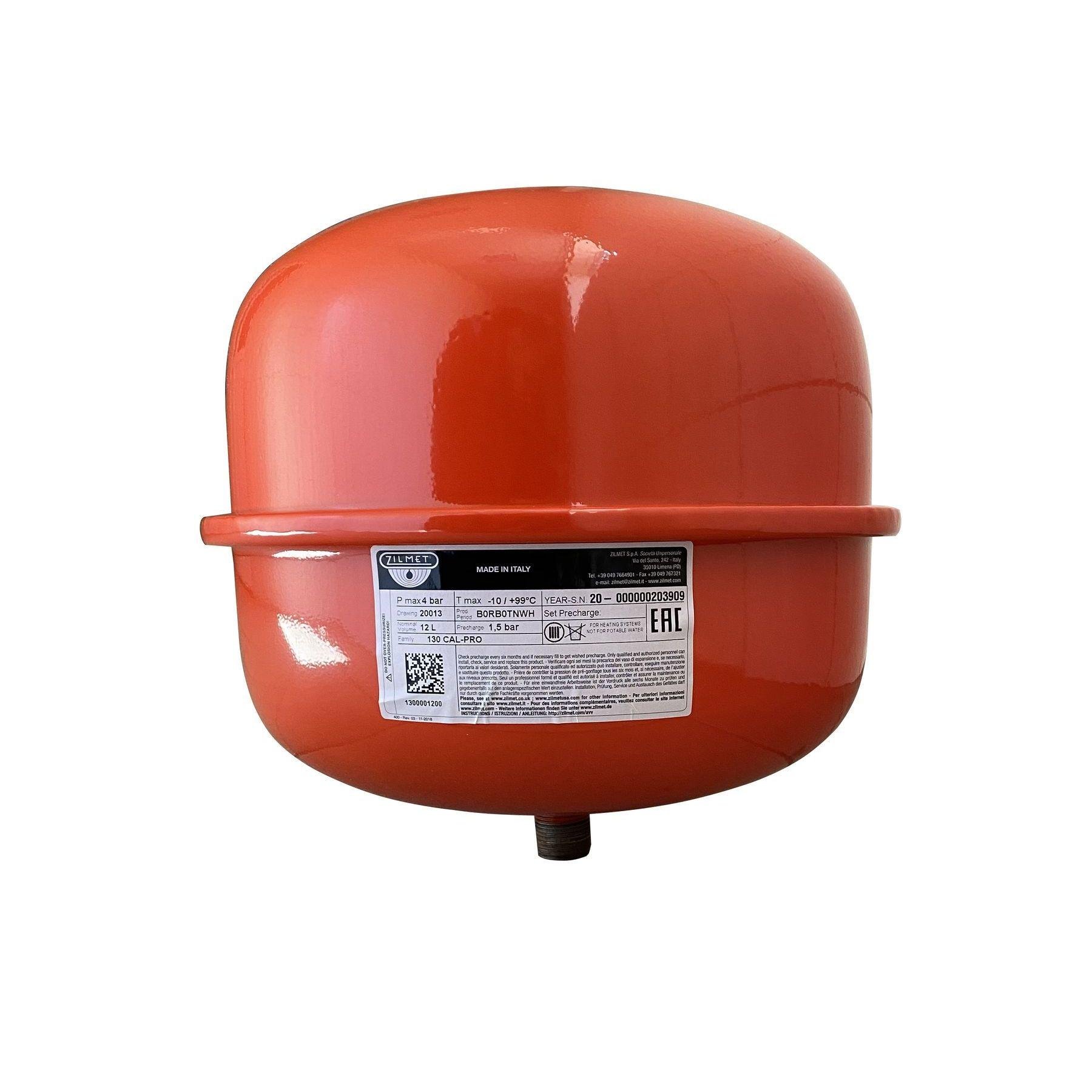 Бак Zilmet cal-pro 4bar для систем отопления 12 л (1300001200)