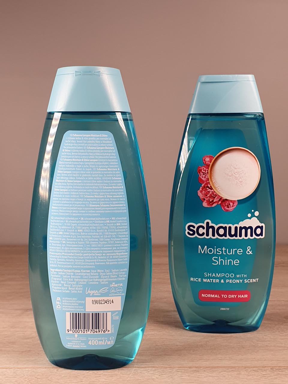 Шампунь для волос Schauma Moisture&Shine Для нормальных и сухих волос 400 мл (1882705375) - фото 2