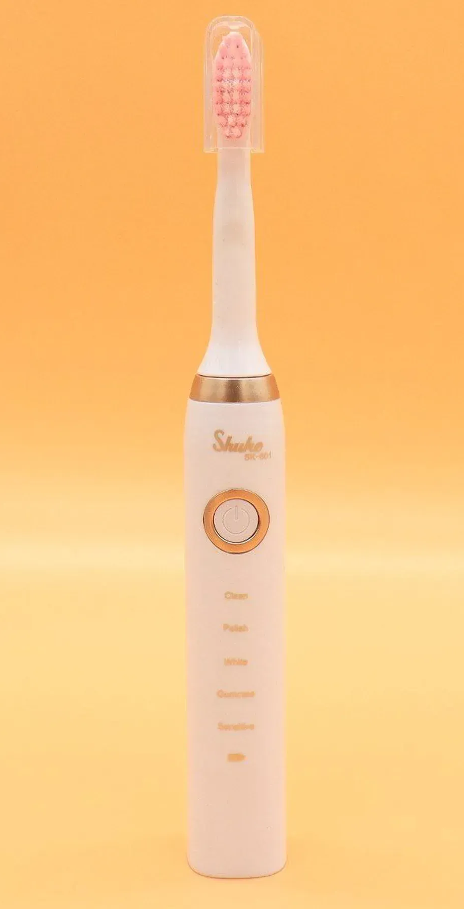 Зубна щітка електрична Shuke USB з 4 насадками Білий (30587187) - фото 6