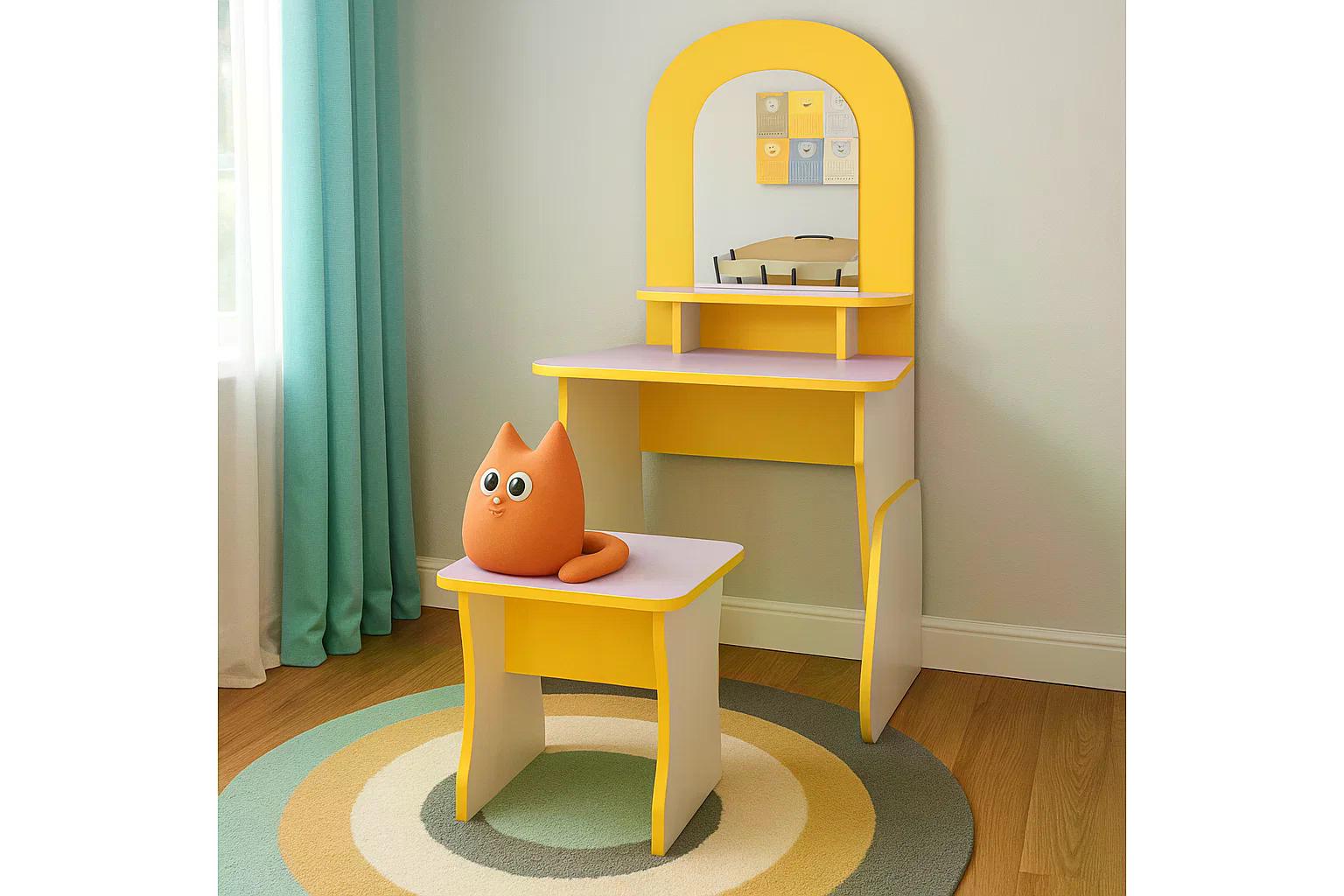 Дитяча ігрова стінка Перукарня Yellow/Lavander - фото 2 Дитяча ігрова стінка Перукарня Yellow/Lavander - фото 2