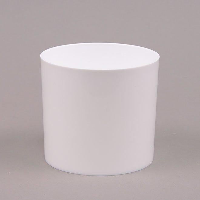 Горшок пластиковый Flora Цилиндр 6 см Белый (85912)