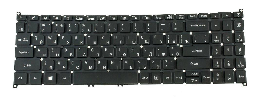 Клавиатура игровая Acer для ноутбуков модели Aspire Черный (10031)