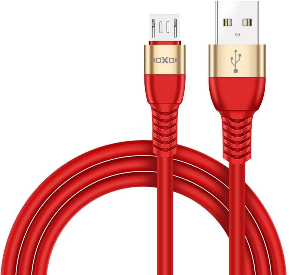 Кабель интерфейсный Moxom micro USB MX-CB50 2,4A 1 м Red (37006)