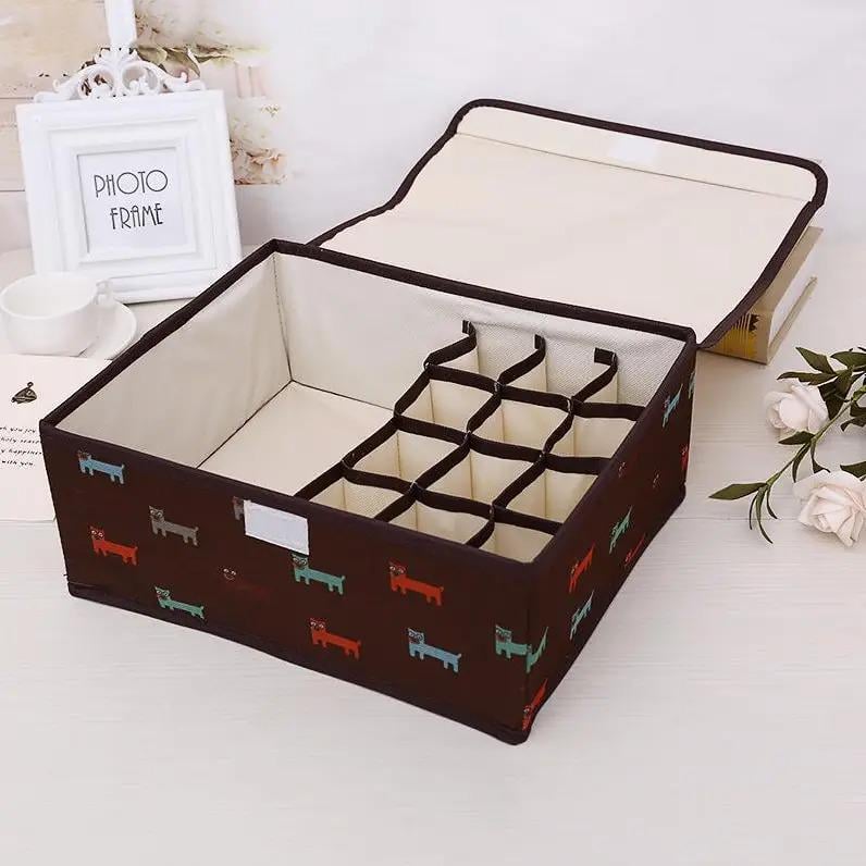 Органайзер для нижнего белья и носков 12 ячеек/1 большое отделение (ОДШ-124-4) - фото 1 Органайзер для нижнего белья и носков 12 ячеек/1 большое отделение (ОДШ-124-4) - фото 1