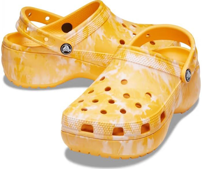 Сабо Crocs Classic Platform Graphic р. W9/EUR 39-40 Orange (8744063)