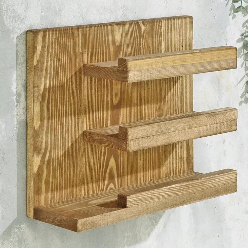 Полка для вина настенная из дерева Кояно Сиена (ПНК-025305)