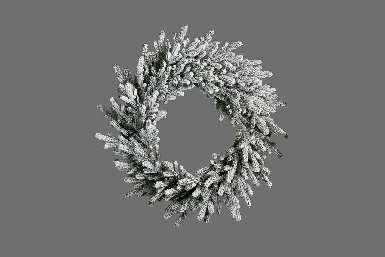 Венок литой SigaGroup Венский крупный заснеженный (SG2911180024237) - фото 1 Венок литой SigaGroup Венский крупный заснеженный (SG2911180024237) - фото 1
