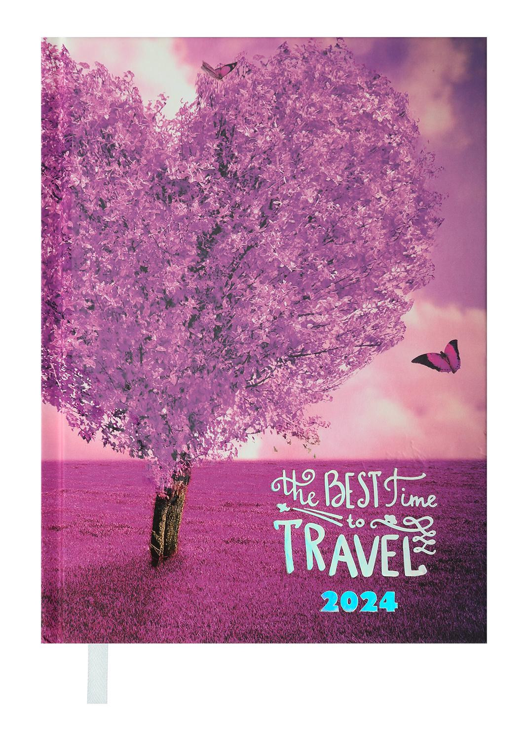 Дневник BUROMAX 2024 А5 Romantic Фиолетовый (BM.2170-07)