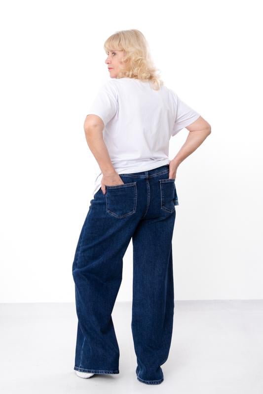 Джинси жіночі батал демісезон Носи Своє р. 32 Синій (16521) - фото 3