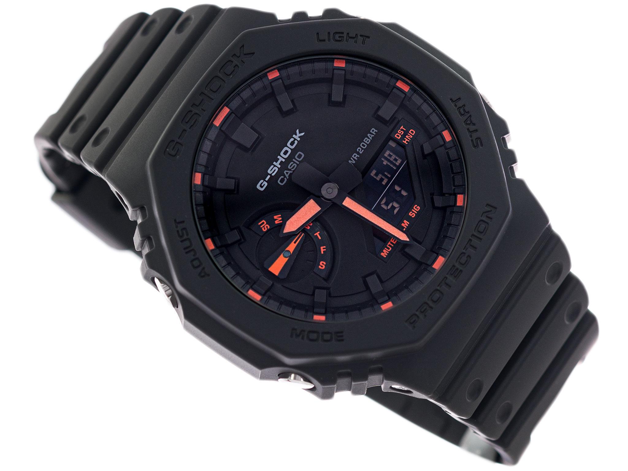 Часы Casio G-SHOCK GA-2100-1A4ER Neon Accent Series (1513) - фото 6 Часы Casio G-SHOCK GA-2100-1A4ER Neon Accent Series (1513) - фото 6