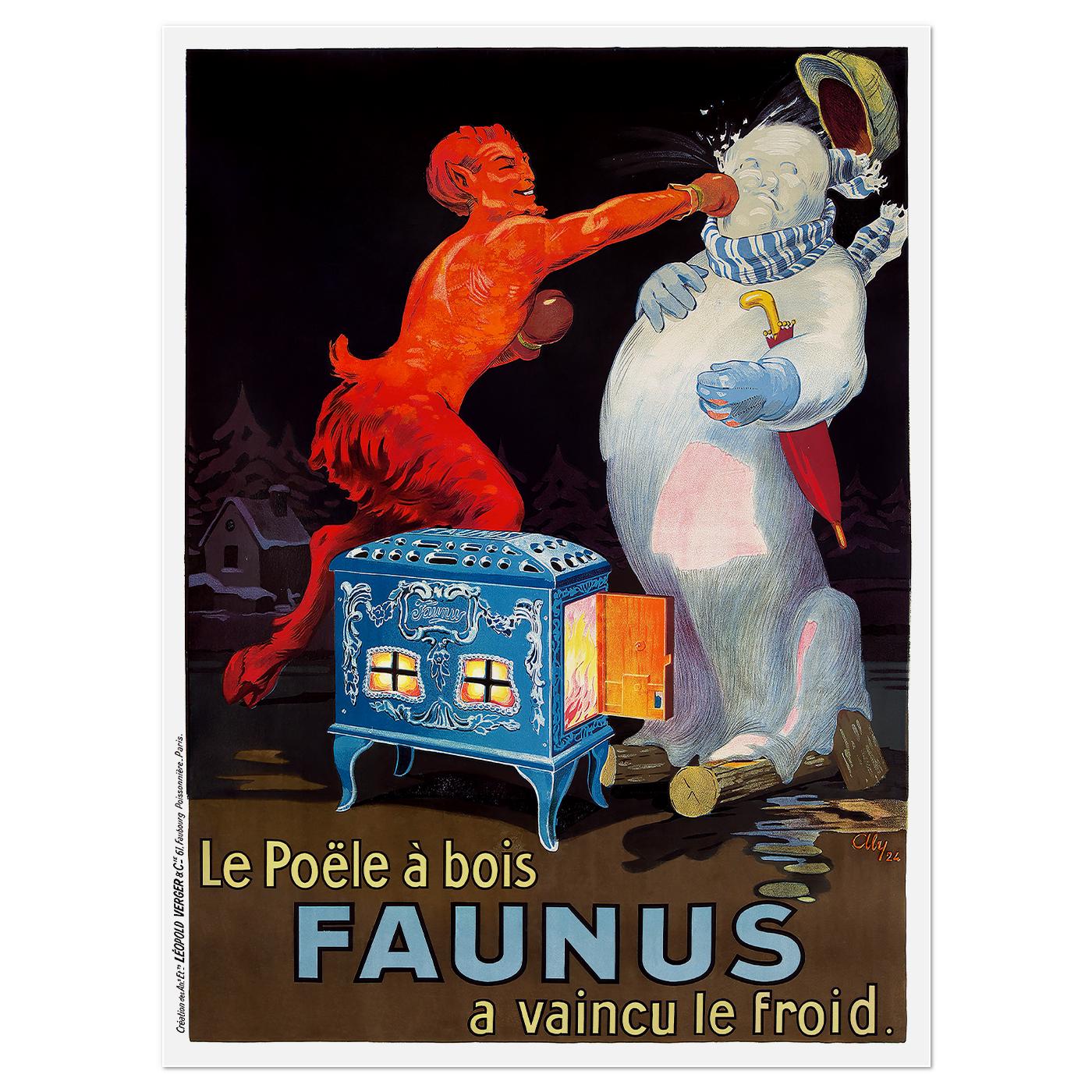 Плакат винтажный Faunus 1924 62x84 см (0244)